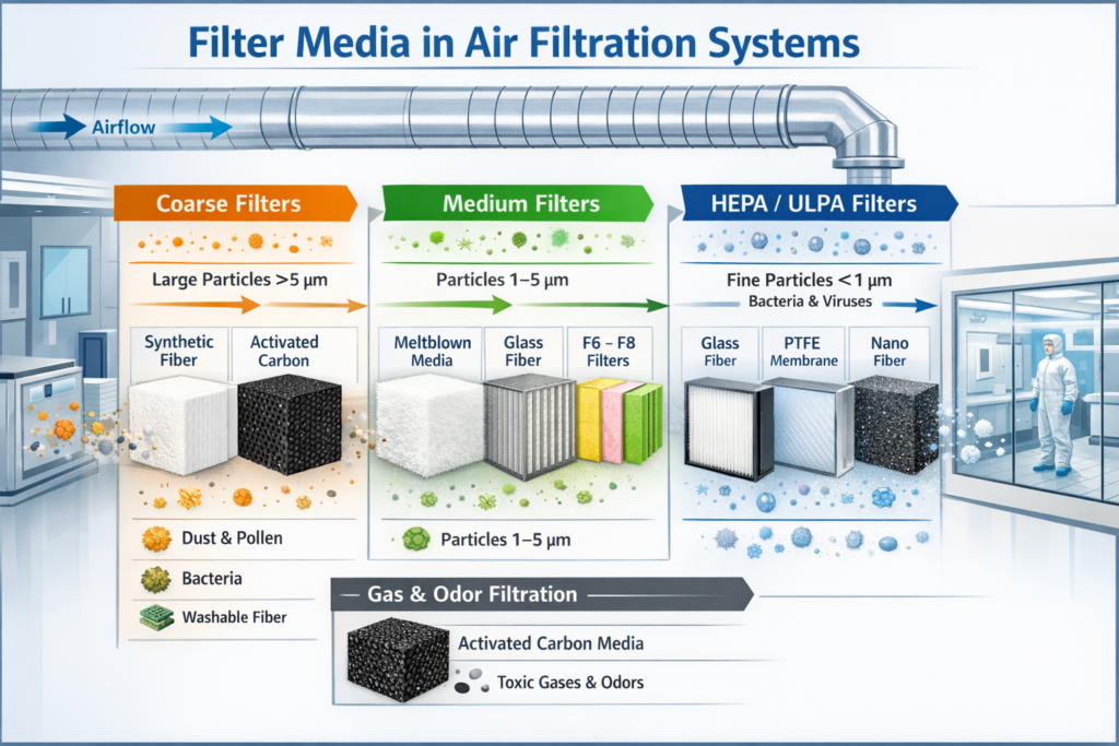 Filter Media in Air Filtration Systems