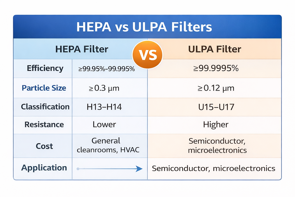 HEPA vs ULPA filter